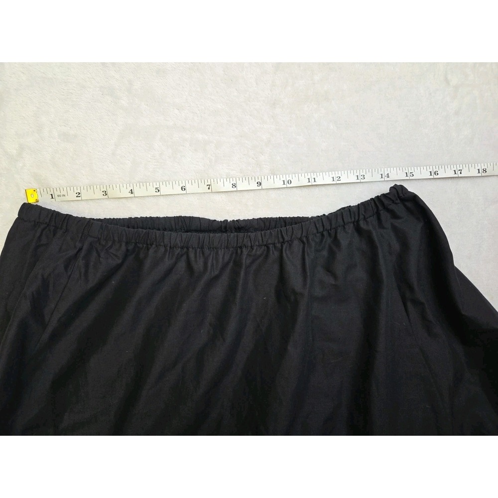 Vtg Laura Ashley Petticoat Black Cotton Tulle Great Britain 80s 90 Whimsygoth - Picture 10 of 15
